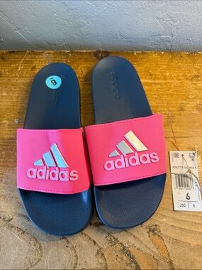 Adidas Adelaide shower slide size 6 pink Men’s